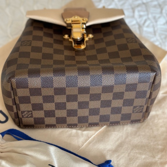 Authentic Louis Vuitton Clapton backpack - Damier Ebene, Beige Leather - Picture 10 of 16
